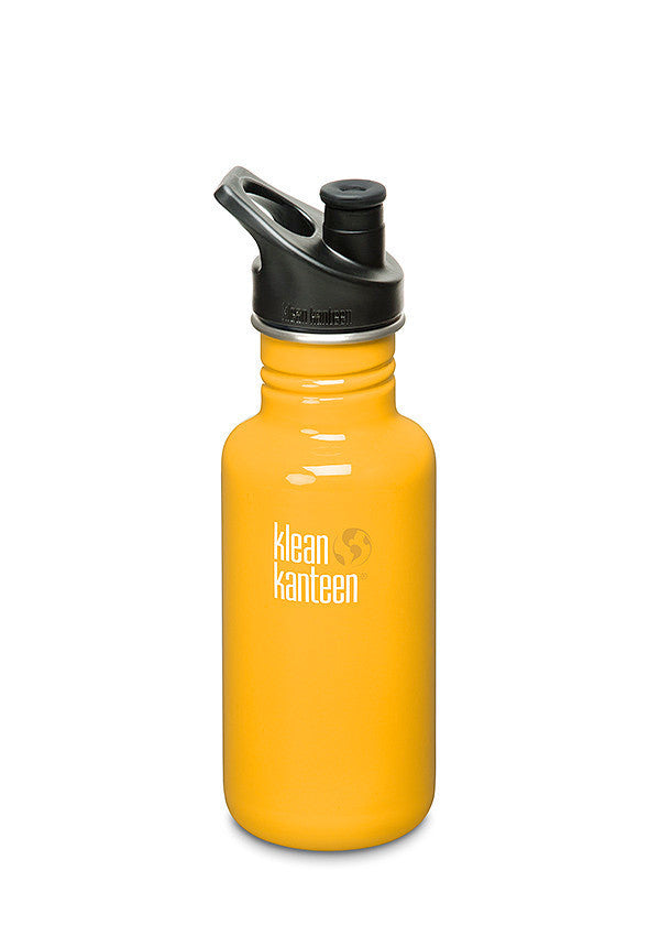 Klean Kanteen Classic 18oz (532mL) Stainless Steel Water Bottle - Eco-Friendly, BPA-Free, Leak-Proof for Hiking, Gym & Everyday Use