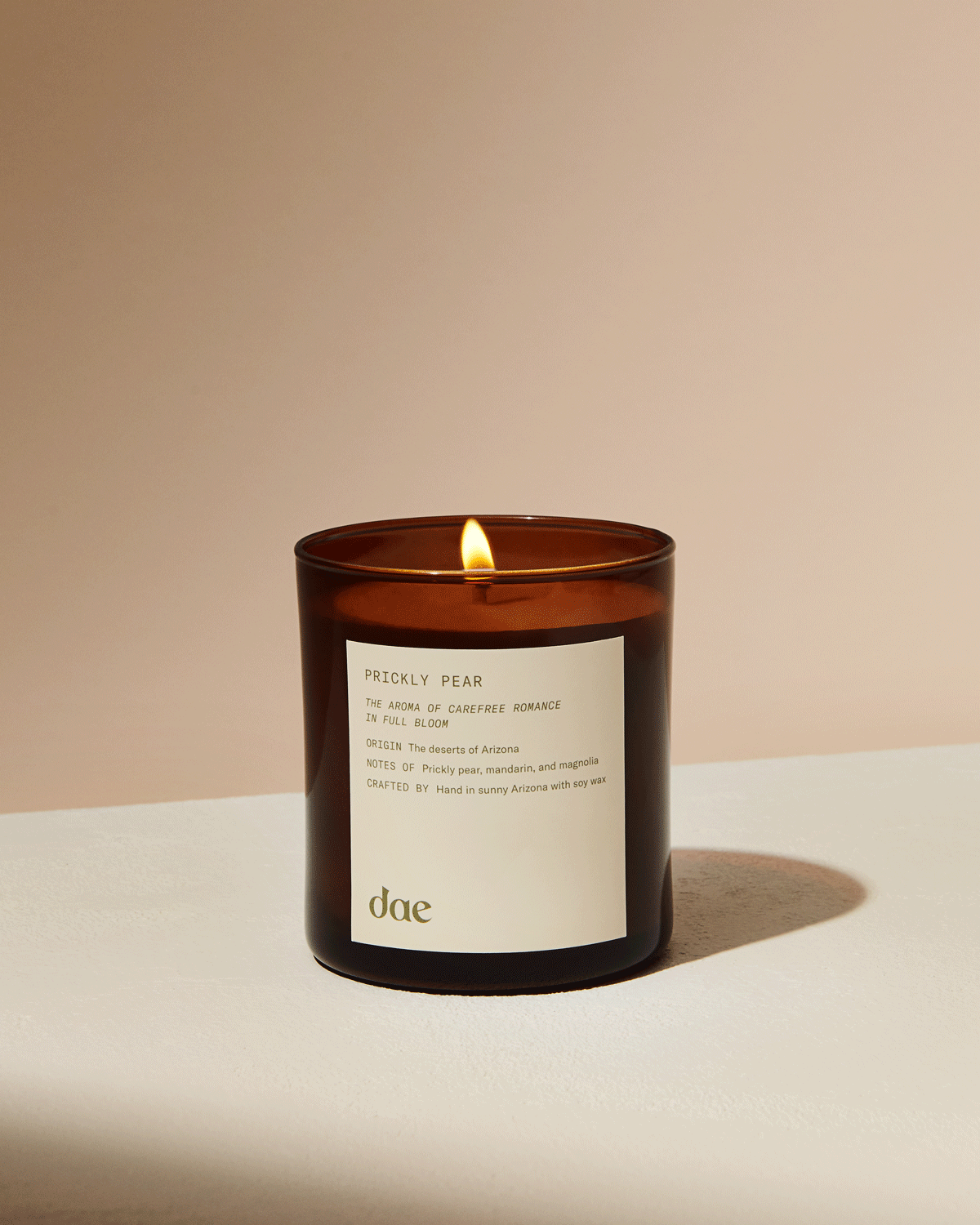 Organic Prickly Pear Scented Soy Candle - Natural Aromatherapy for Relaxation & Stress Relief - Perfect for Home, Spa, Yoga & Meditation Spaces