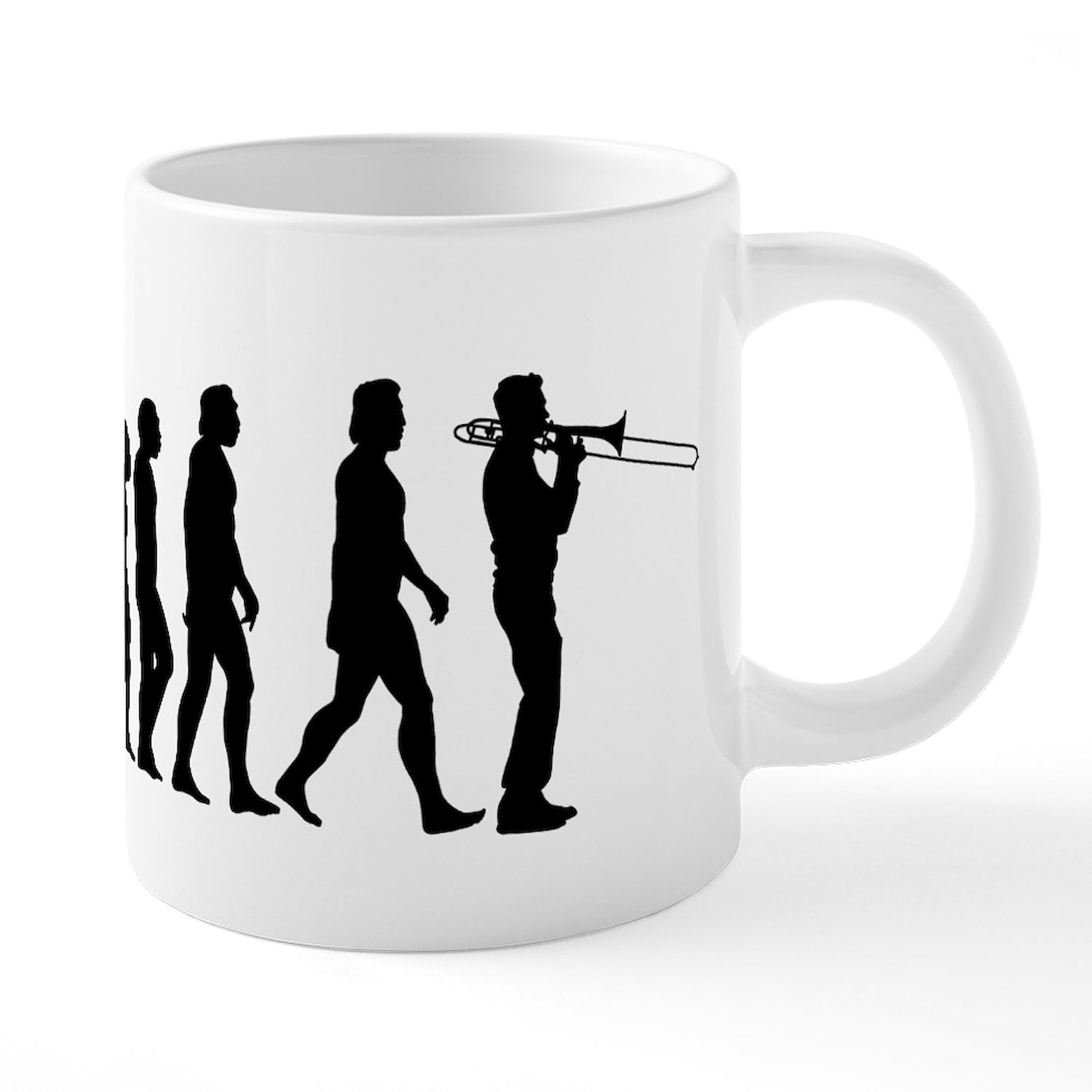 Evolution Trombone 20 oz Ceramic Coffee Mug - Large Insulated Tea Cup for Office, Home & Gifts - Perfect for Hot Beverages, Soups & Daily Use