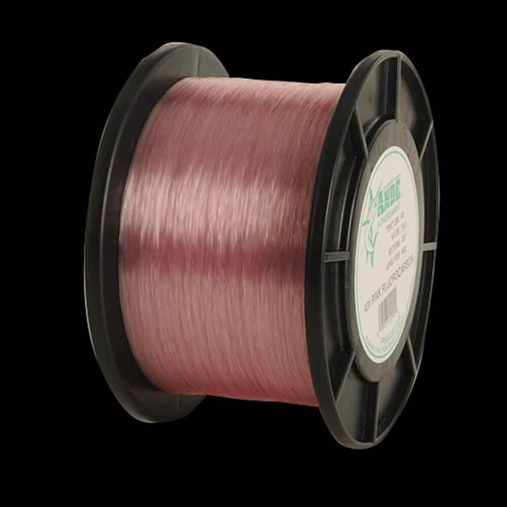 ANDE Pink Fluorocarbon Fishing Line Spool - 30LB Test, 1LB Weight - Premium Saltwater & Freshwater Fishing Line for Bass, Trout, and Walleye