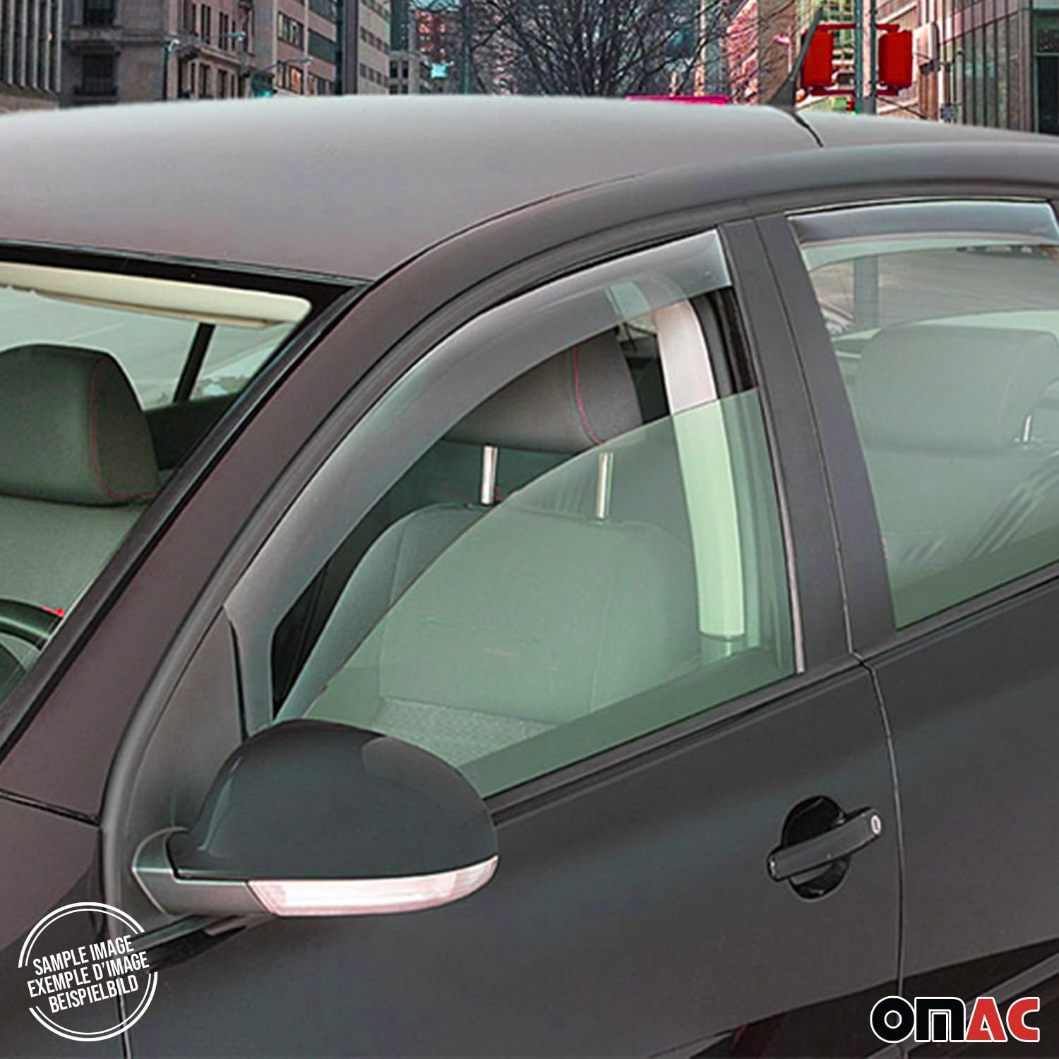 OMAC Bug Shield Deflector & Window Visor for Mercedes Sprinter W907 W910 (2019-2025) - Perfect for Road Trips & Outdoor Adventures