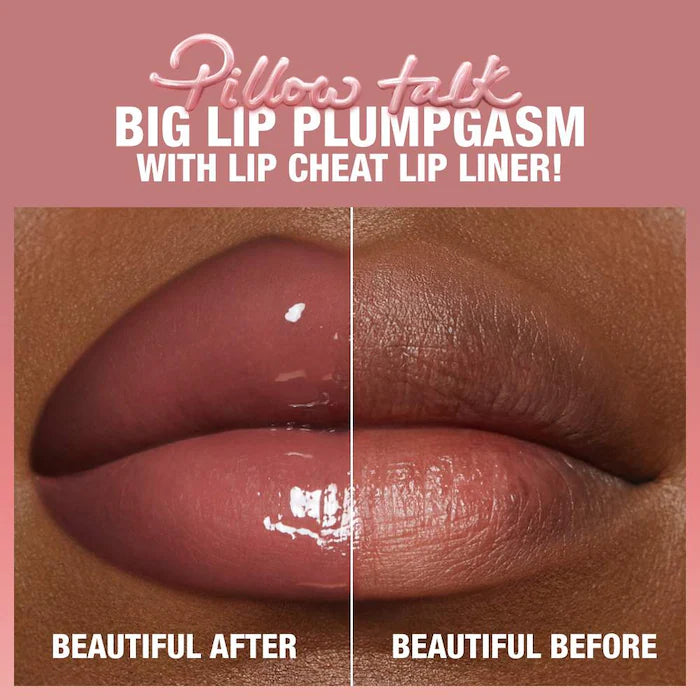 Charlotte Tilbury Pillow Talk™ Big Lip Plumpgasm Volumizing Lip Gloss - Hydrating Plumping Lip Gloss for Fuller Lips, Vegan & Cruelty-Free - Perfect for Date Night, Parties & Everyday Glam