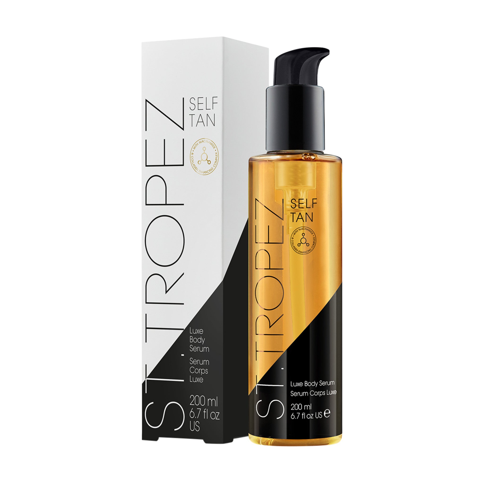 St Tropez Luxe Body Serum - Hydrating Self Tanning Lotion for a Natural Glow | Perfect for Pre-Party Prep & Vacation Tanning