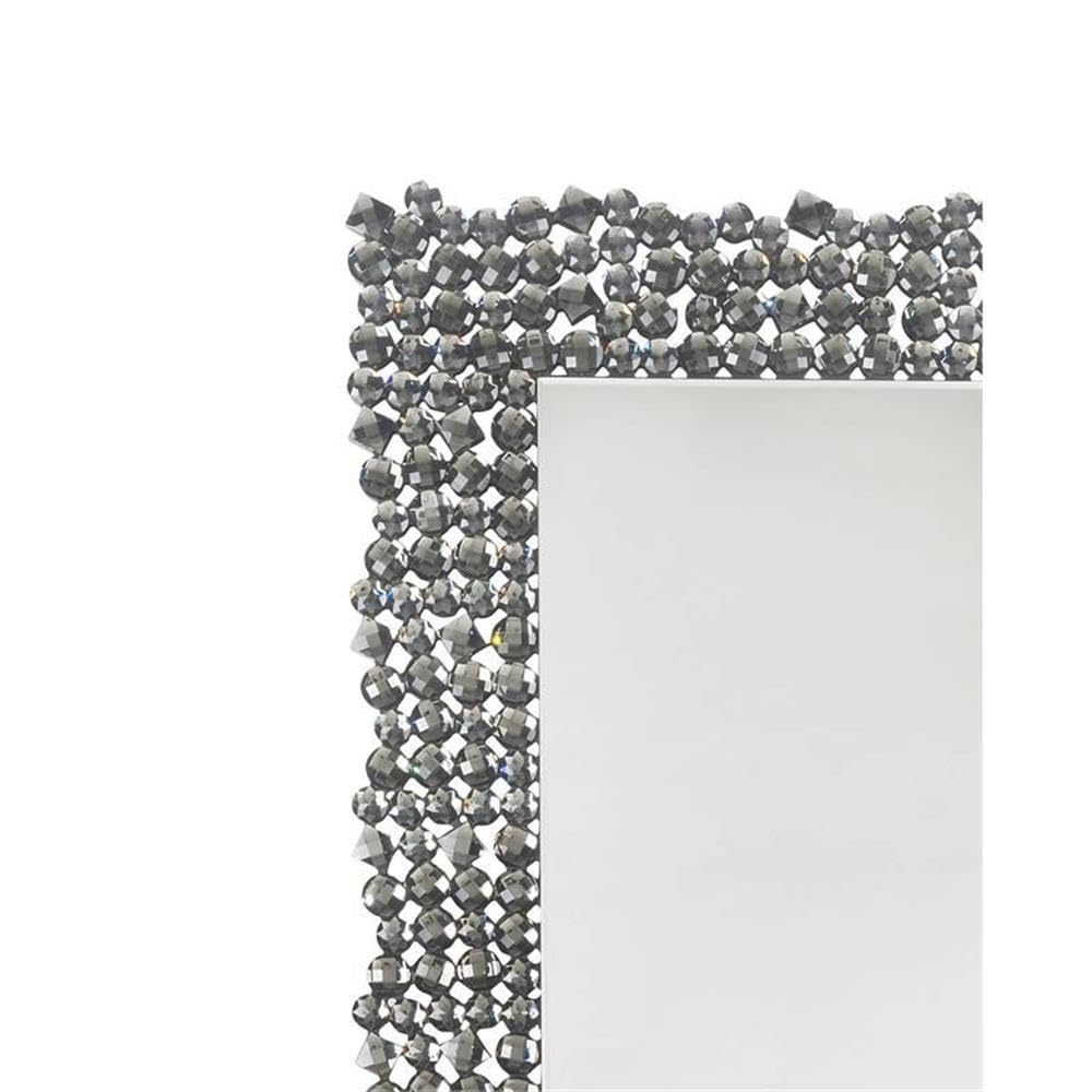 Acme Kachina Wooden Framed Wall Mirror with Faux Gemstone Trim - Southwest Style Home Decor for Living Room, Bedroom & Entryway
