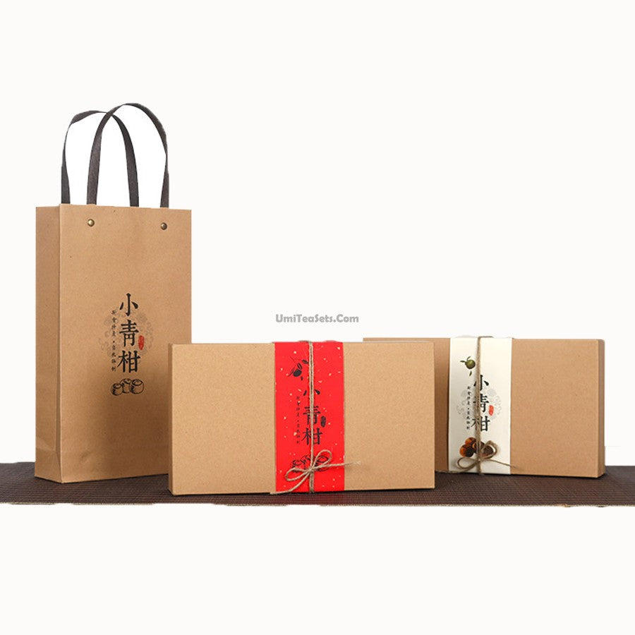 Premium Organic Dried Tangerine Peel Pu-erh Tea - 100% Natural Aged Citrus Peel with Ripe Pu-erh Tea in Elegant Gift Box - Perfect for Gifting, Afternoon Tea & Relaxation