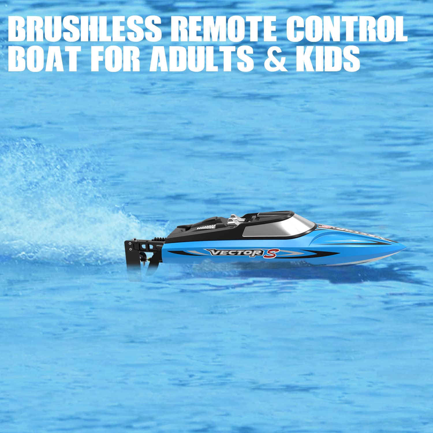 VOLANTEXRC 30+MPH High Speed Brushless RC Boat for Adults - 17.7