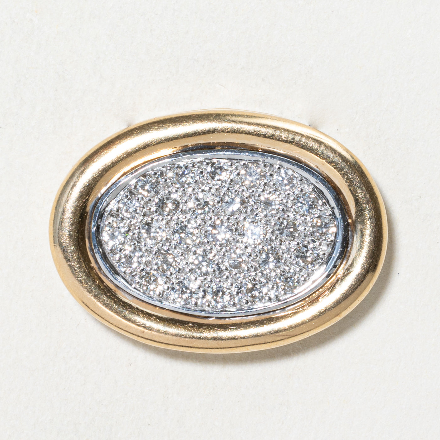 Exquisite 0.77ctw Oval Diamond Pendant - 14K White Gold Pave Setting Jewelry for Women | Perfect Gift for Anniversary, Valentine's Day & Special Occasions