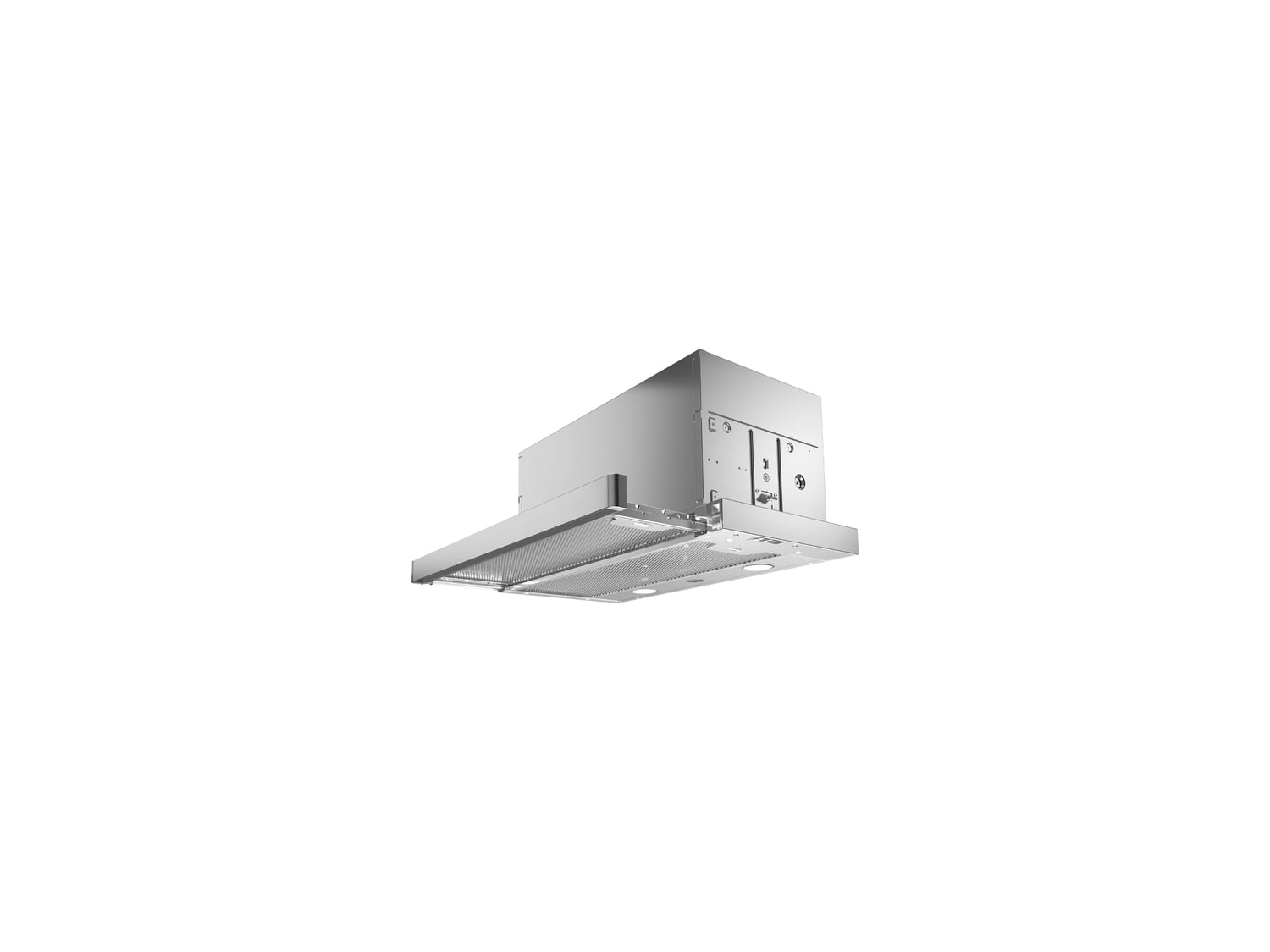 Bertazzoni KTV24XV 24-Inch Telescopic Extension Range Hood - 1 Motor 300 CFM Stainless Steel Kitchen Vent for Gas Stove & Cooking Smoke Removal