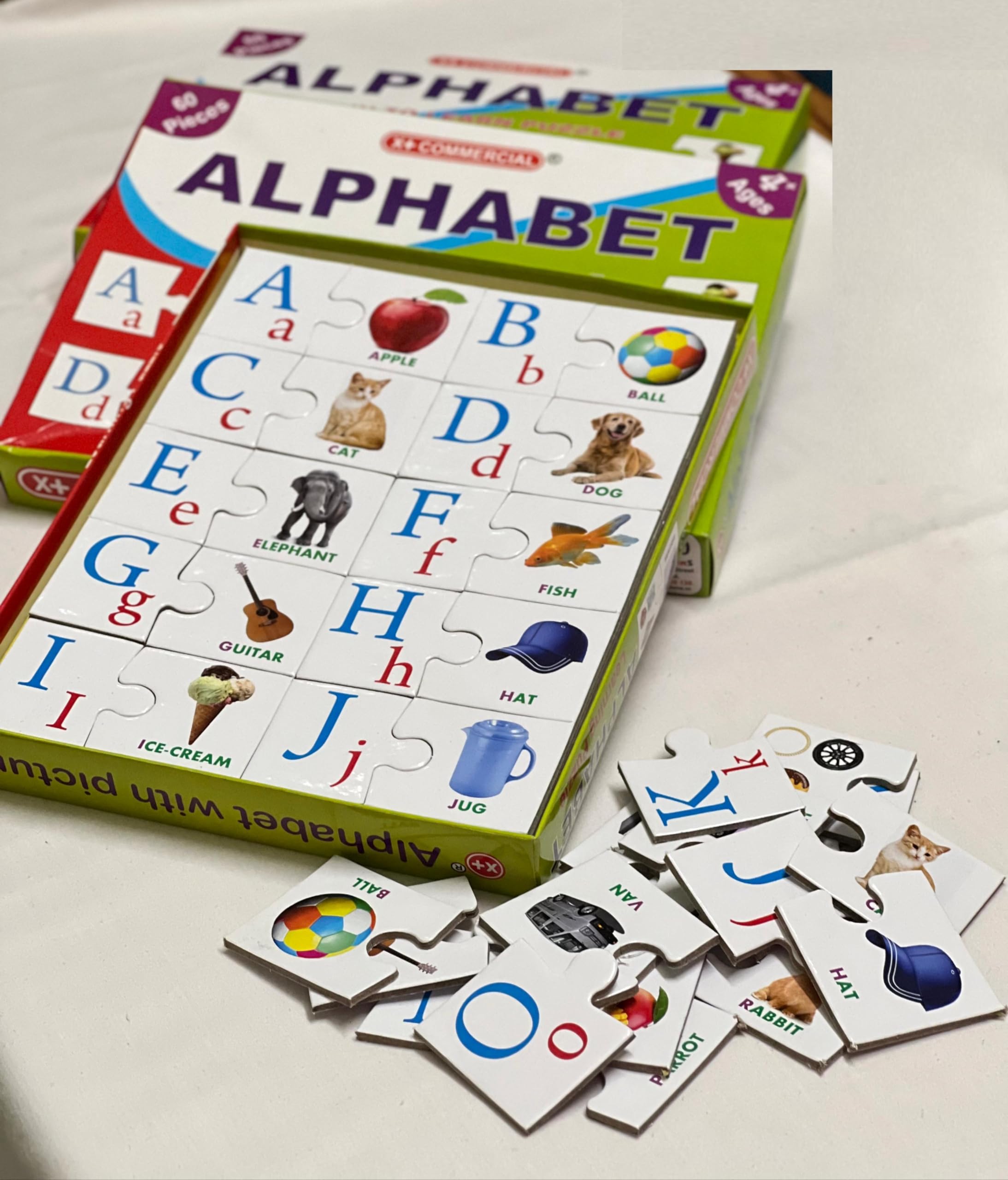 ABC Learning Puzzle Board for Kids - Educational Alphabet Puzzle from A to Z for Toddlers, Boys & Girls - Perfect for Preschool Learning & Early Childhood Development at Home or Classroom