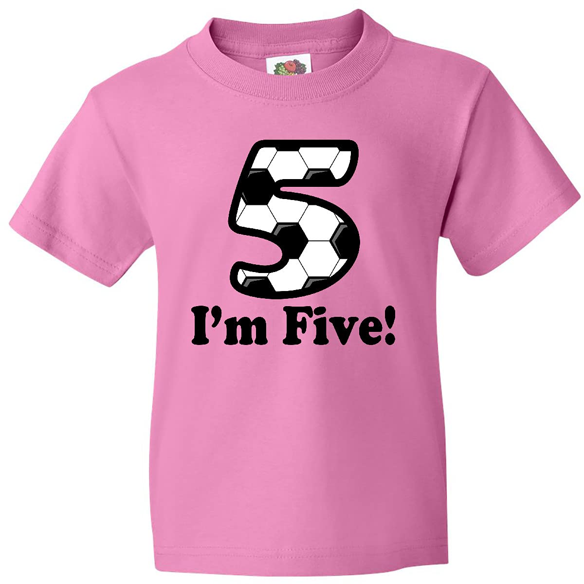 Inktastic 5th Birthday Soccer T-Shirt for 5 Year Old Kids - Perfect for Birthday Parties, Soccer Games & Casual Wear