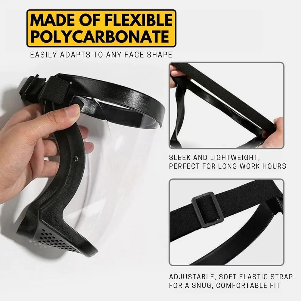 2024 Anti-Dust & Fog-Resistant Face Shield for Grinding, Cutting & Weeding - Protective Safety Goggles for DIY Projects, Woodworking & Gardening