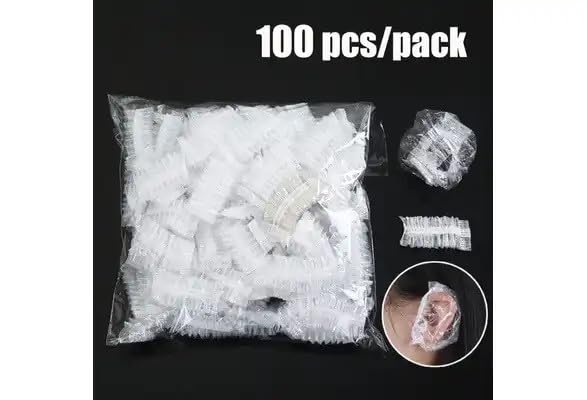 100pcs Waterproof Ear Covers for Shower, Bathing & Hair Dye - Soft Reusable Ear Protection for Adults & Kids - Keep Ears Dry During Water Activities, Swimming & Beauty Treatments