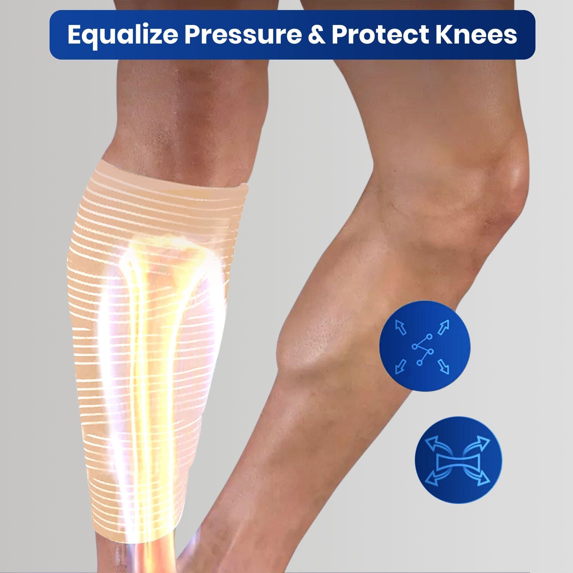 Dr Trust USA Elastic Compression Bandage Tape (1 Pair) 338 Free Size - Breathable Support for Sprains, Sports Injuries & Post-Surgery Recovery - Ideal for Athletes, Active Lifestyles & Medical Use