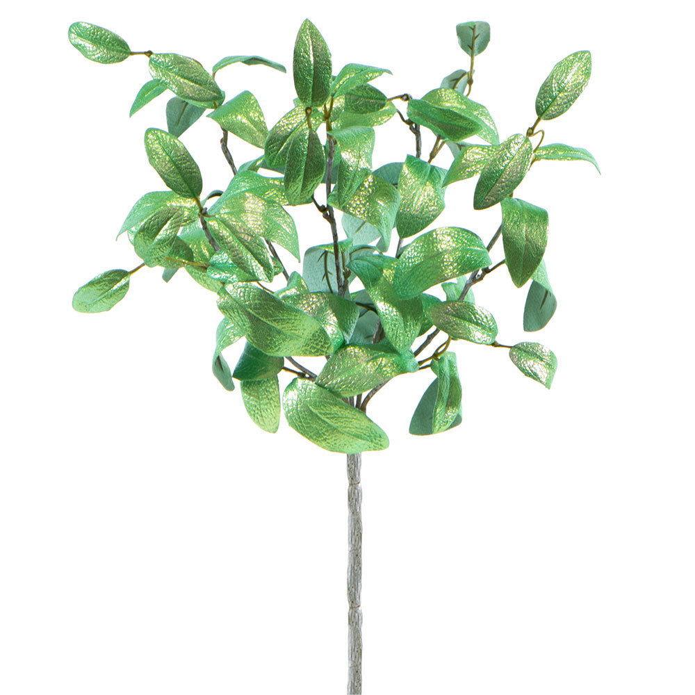 15 Pack Artificial Olive Leaf Plants - Metallic Green Faux Olive Branches for Home Decor, Wedding Centerpieces, and Table Arrangements