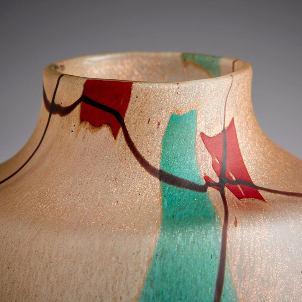Cyan Design 10861 Cuzco Large Amber Vase - Handcrafted Ceramic Home Decor for Living Room, Dining Table & Wedding Centerpieces