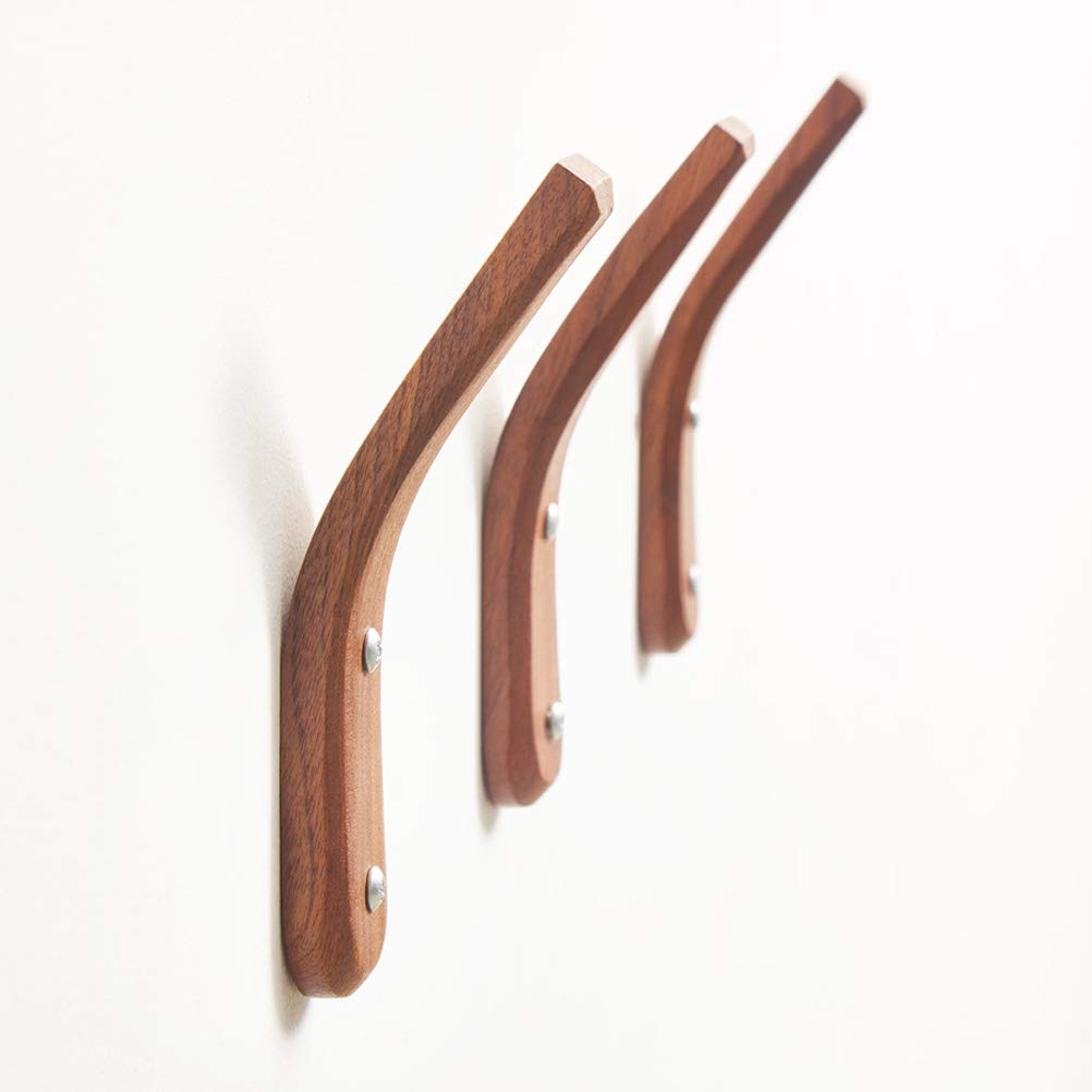 3-Pack Cabilock Decorative Wall Hooks - Stylish Coat Hangers & Key Holders for Entryway, Bedroom, and Bathroom Organization