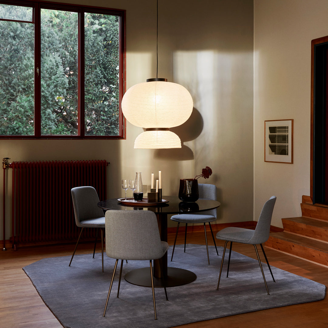 Formakami JH5 Pendant Light - Modern Paper Pendant Lamp for Dining Room, Living Room & Bedroom | Scandinavian Style Hanging Light Fixture | Perfect for Home Decor & Interior Design
