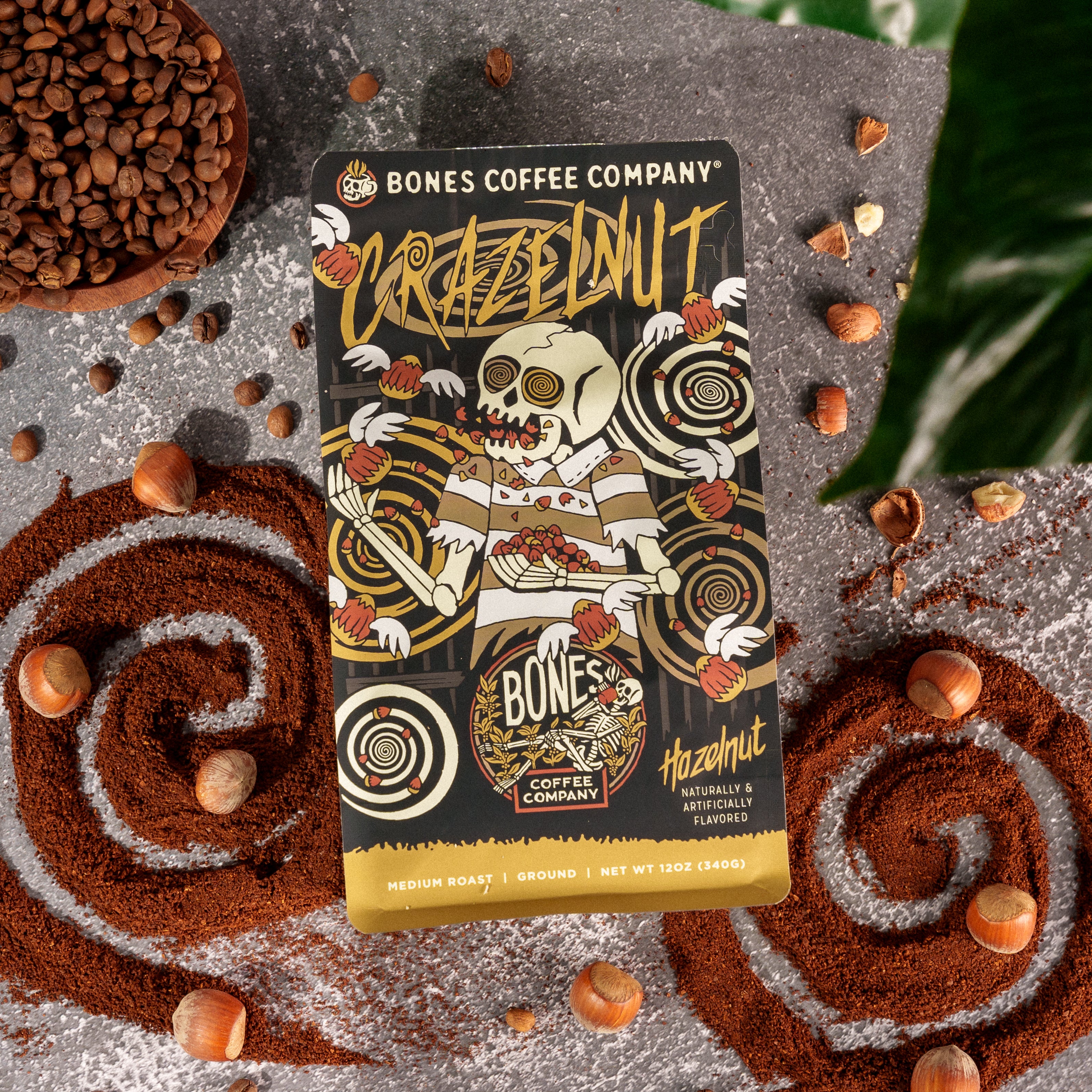 Crazelnut Premium Roasted Almonds 12oz (340g) - Healthy Snack for Office, Gym, Travel & Parties