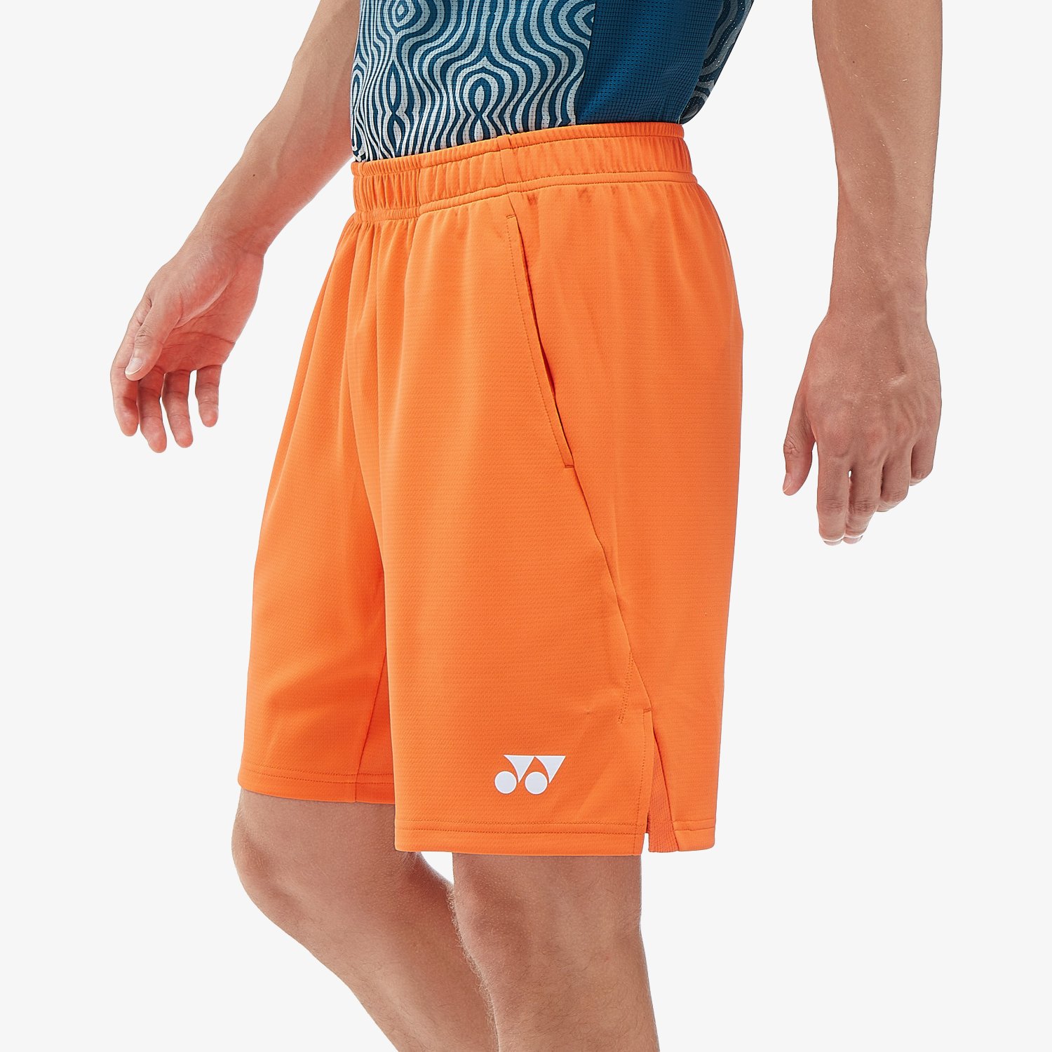 Yonex Men's Knitted Half Pants 15170 - Bright Orange | Comfortable Athletic Shorts for Tennis, Running & Casual Wear