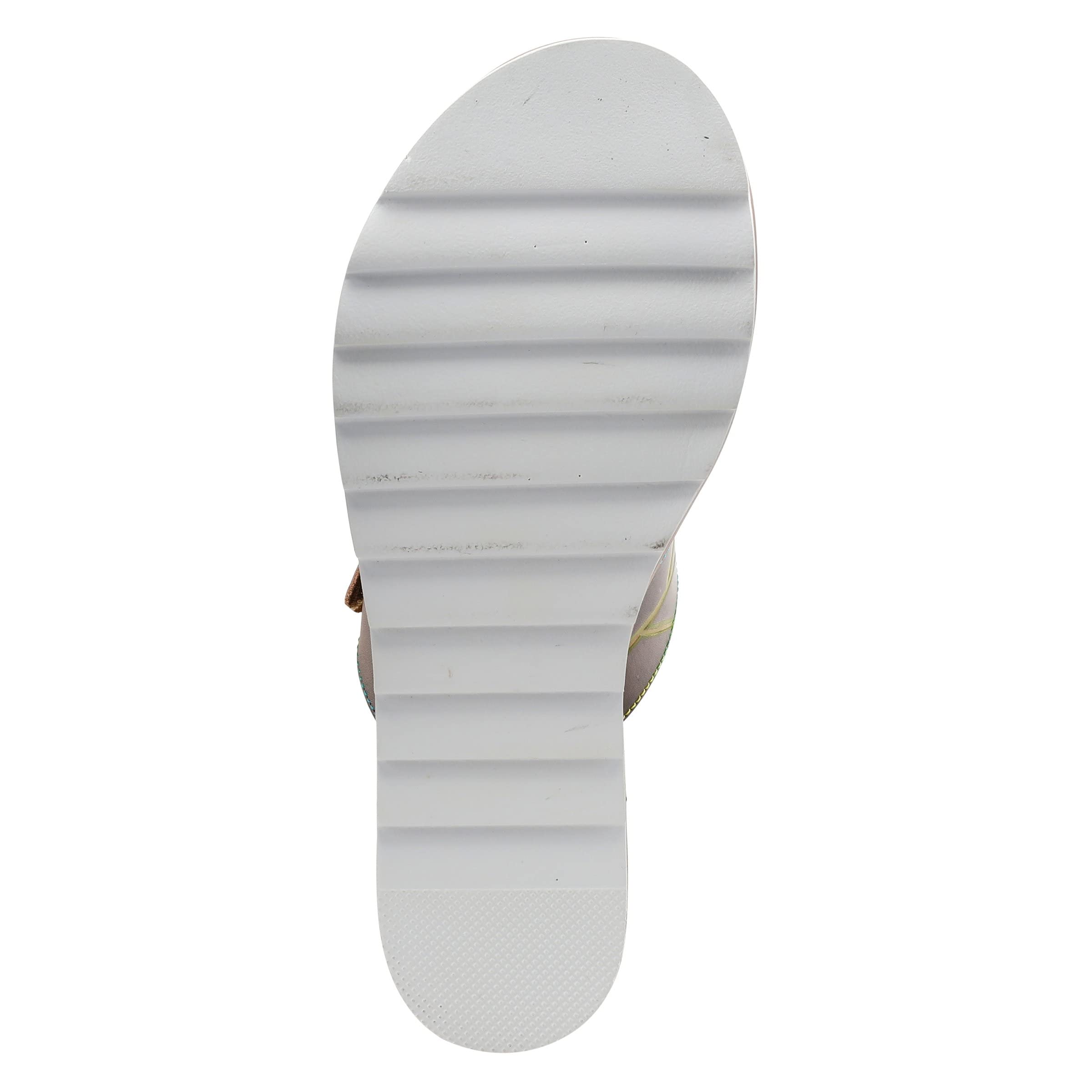 L'ARTISTE Women's Peacock Slide Sandals - Comfortable Summer Beach Flip Flops for Casual Wear, Poolside Lounging & Vacation Outfits