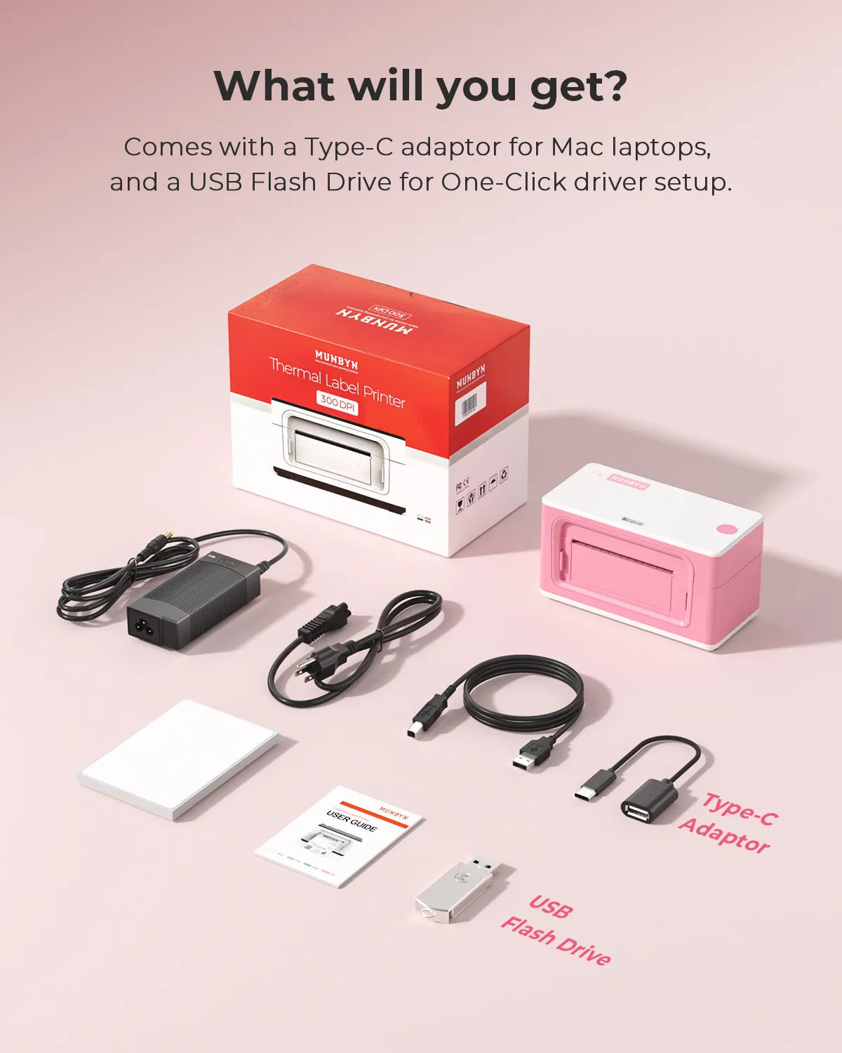 MUNBYN P941B Upgraded Bluetooth Thermal Label Printer - High-Speed Wireless Barcode Printing for Ecommerce, Shipping & Retail (Ideal for Amazon FBA, Shopify & Small Business Logistics)