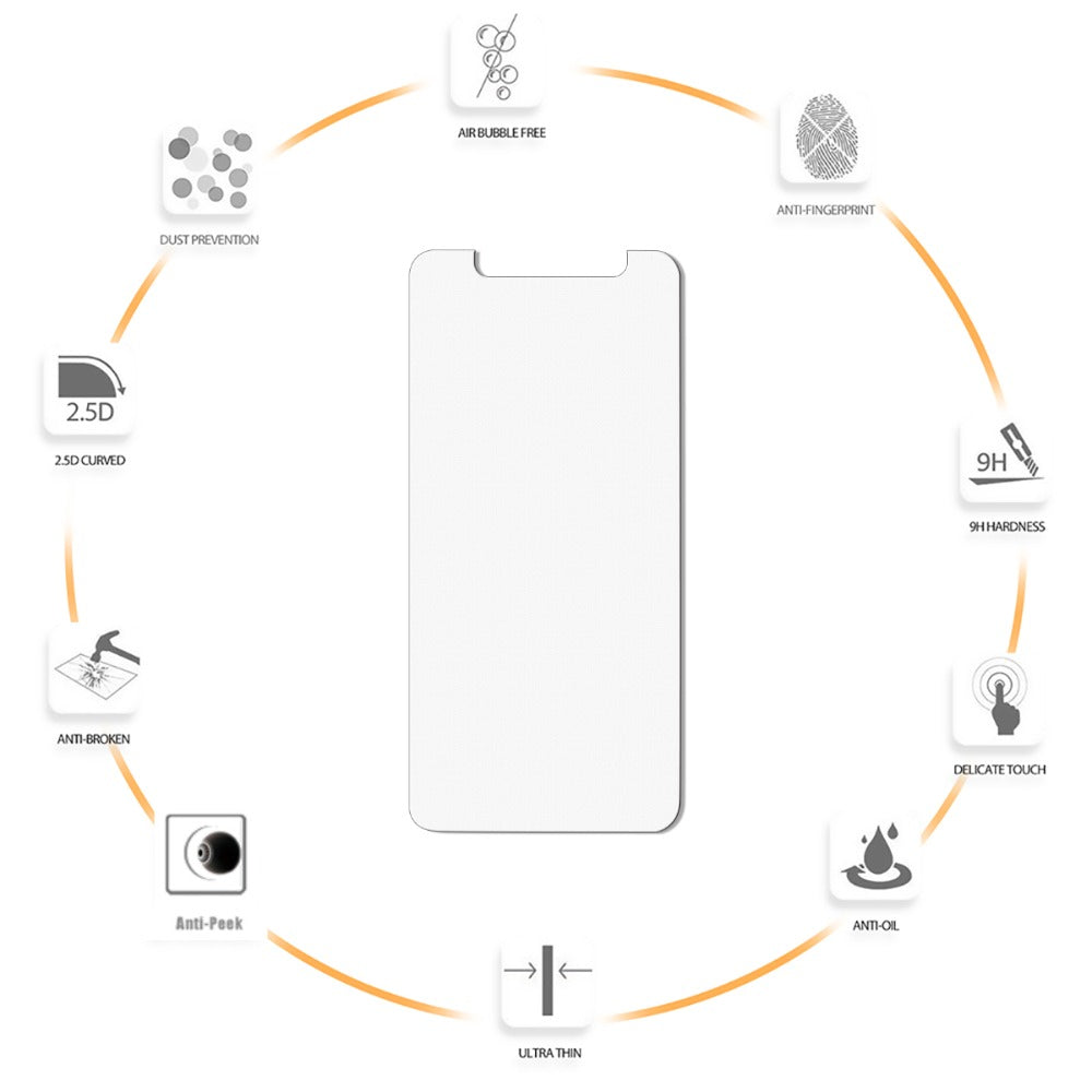 Samsung Galaxy J6 Screen Protector - Case Friendly Ultra Clear Tempered Glass Shield for Scratch Protection | Perfect for Everyday Use, Travel & Outdoor Activities