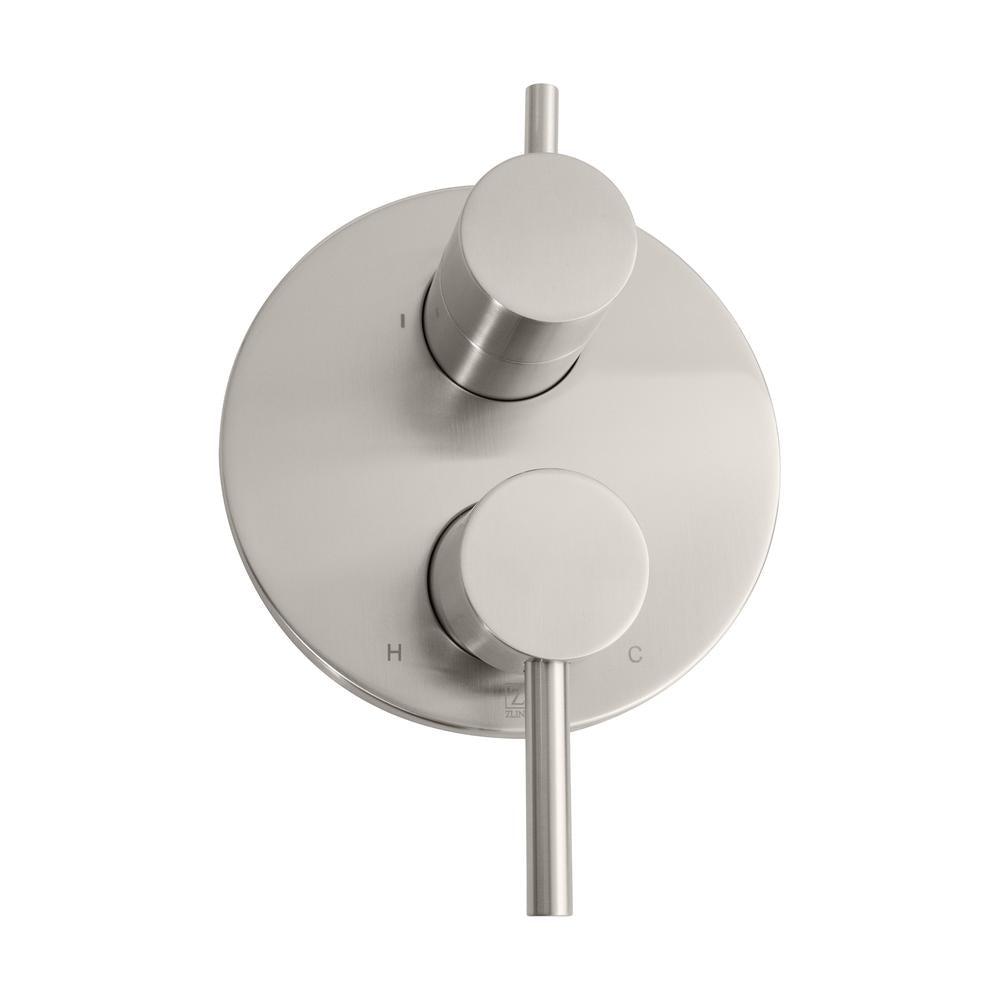 ZLINE El Dorado Rainfall Shower System in Brushed Nickel - Luxury Bathroom Fixture with Adjustable Showerhead for Spa-Like Experience (Perfect for Master Bathrooms & Home Renovations)