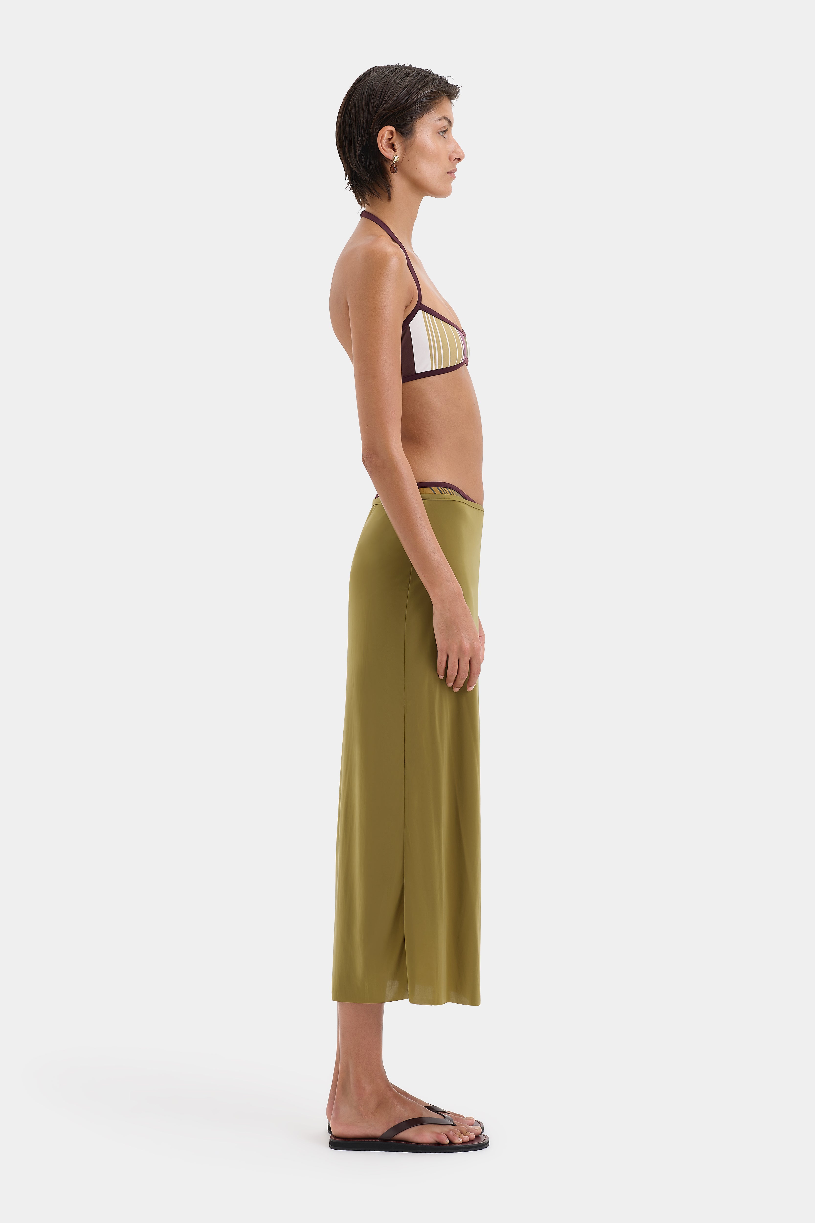 Cascina Wrap Skirt for Women - Stylish High Waist Flowy Skirt with Side Slits | Perfect for Summer, Beach, Office & Casual Outfits