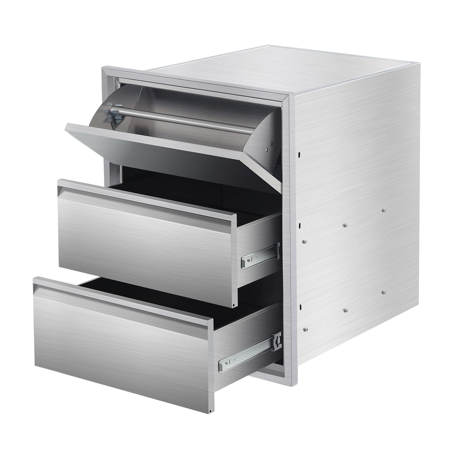 Stainless Steel Outdoor Kitchen Drawers with Paper Towel Holder - 18