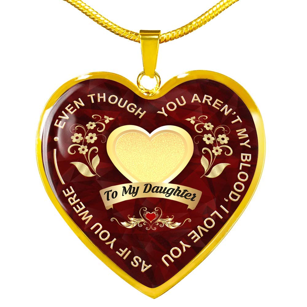Father Daughter Necklace Set - Heart Pendant Gift from Dad to Daughter for Graduation, Birthday, Valentine's Day, Mother's Day & Christmas - Includes Message Card & Gift Box - Perfect for Special Occasions & Cherished Memories
