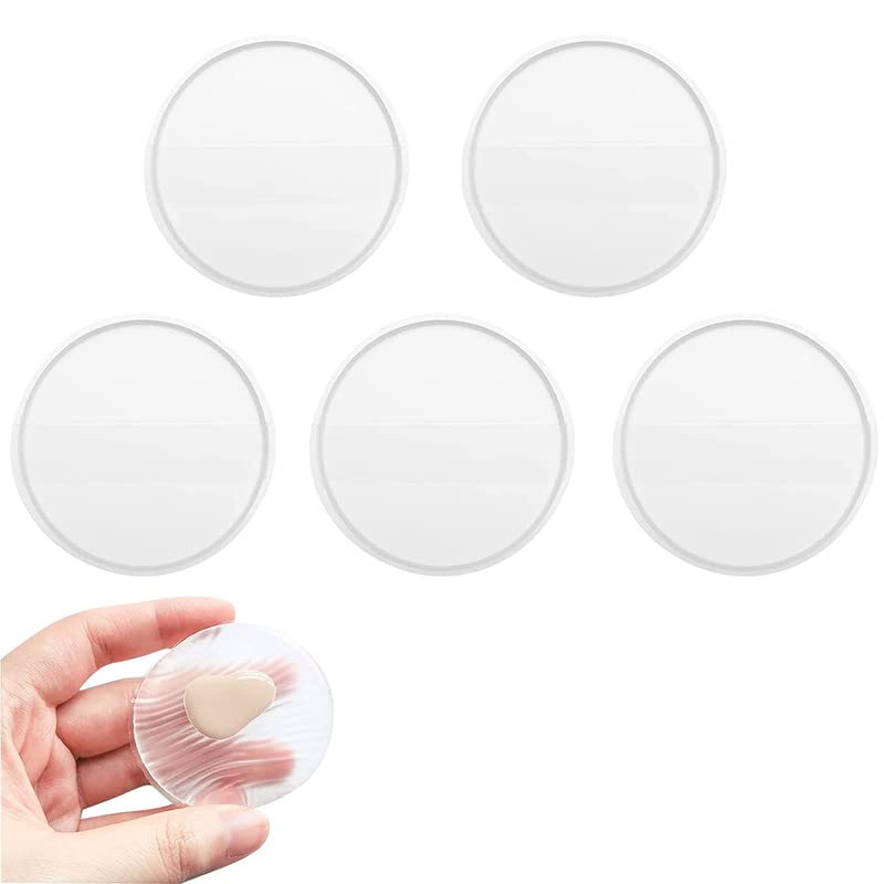 FAMEZA 6-Pack Silicone Makeup Beauty Blender Puff - Reusable, Easy to Clean Cosmetic Sponge for Flawless Foundation Application - Perfect for Women & Girls (Great for Travel, Daily Makeup & Professional Use)