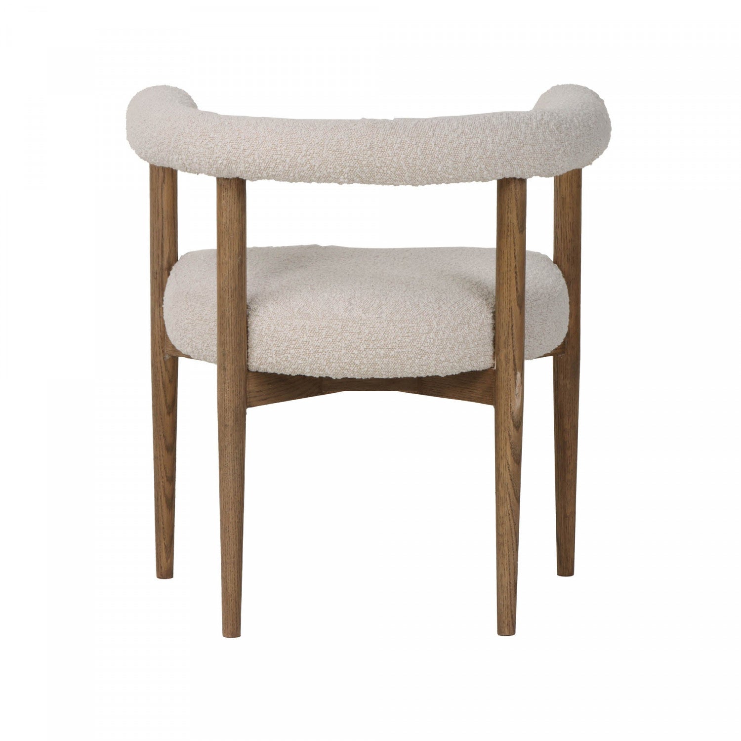 Bellavor Modern Dining Chair - White Wooden Kitchen Chair with Upholstered Seat - Perfect for Dining Room, Kitchen, Breakfast Nook & Home Office