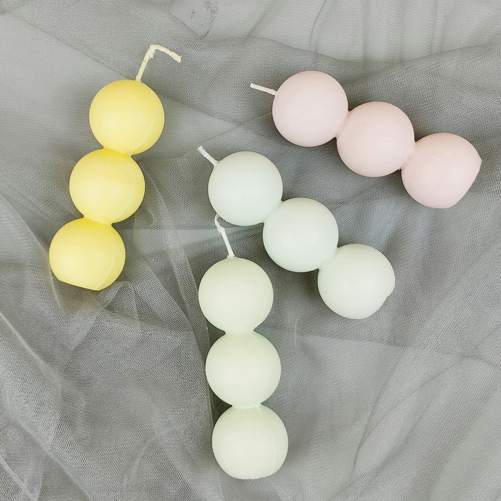 Enakshi Silicone Candle Molds for DIY Candle Making - 6 Pack Reusable Candle Soap Molds for Home Decor, Wedding, Party, and Holiday Crafts - Perfect for Aromatherapy, Gifts, and Relaxation