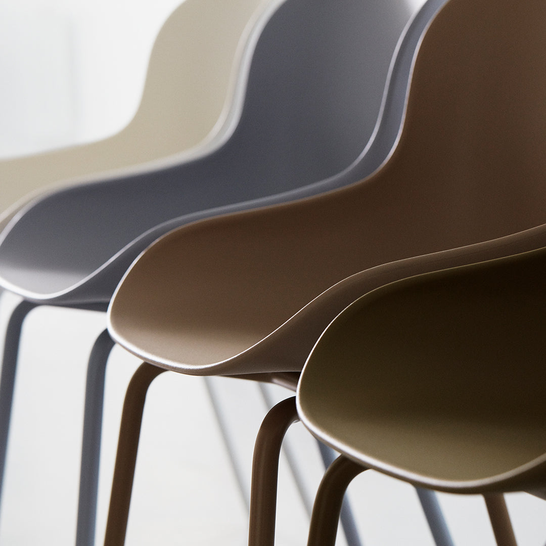 Modern Hyg Side Chair with Sturdy Steel 4-Leg Base - Perfect for Dining Room, Kitchen, Office & Small Space Decor