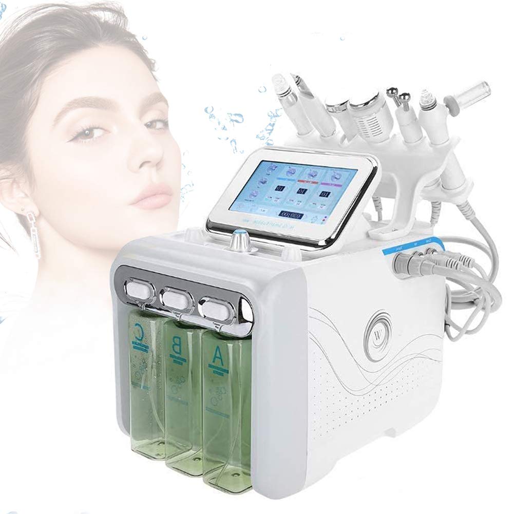 HDLWIS 6-in-1 Hydrogen Oxygen Beauty Machine for Deep Skin Cleaning & Rejuvenation | Hydro Water Oxygen Jet Peel Facial Device | Professional Salon Equipment for Spa, Skincare & Anti-Aging Treatments