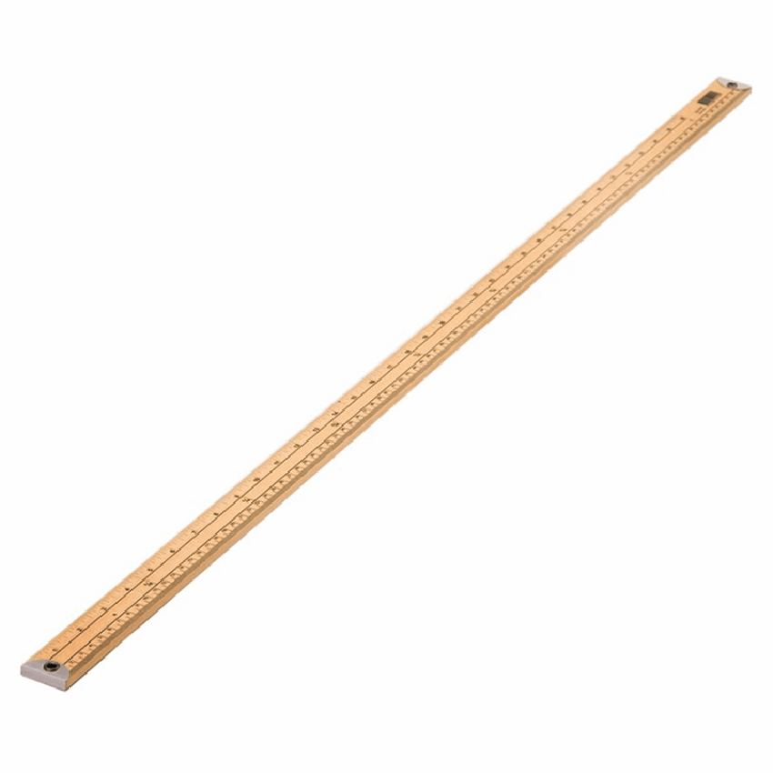 1m Wooden Ruler - 12 Inch Precision Measuring Tool for Sewing, Crafting & DIY Projects | Durable Hardwood Straight Edge Ruler for Tailoring, Quilting, School & Office Use
