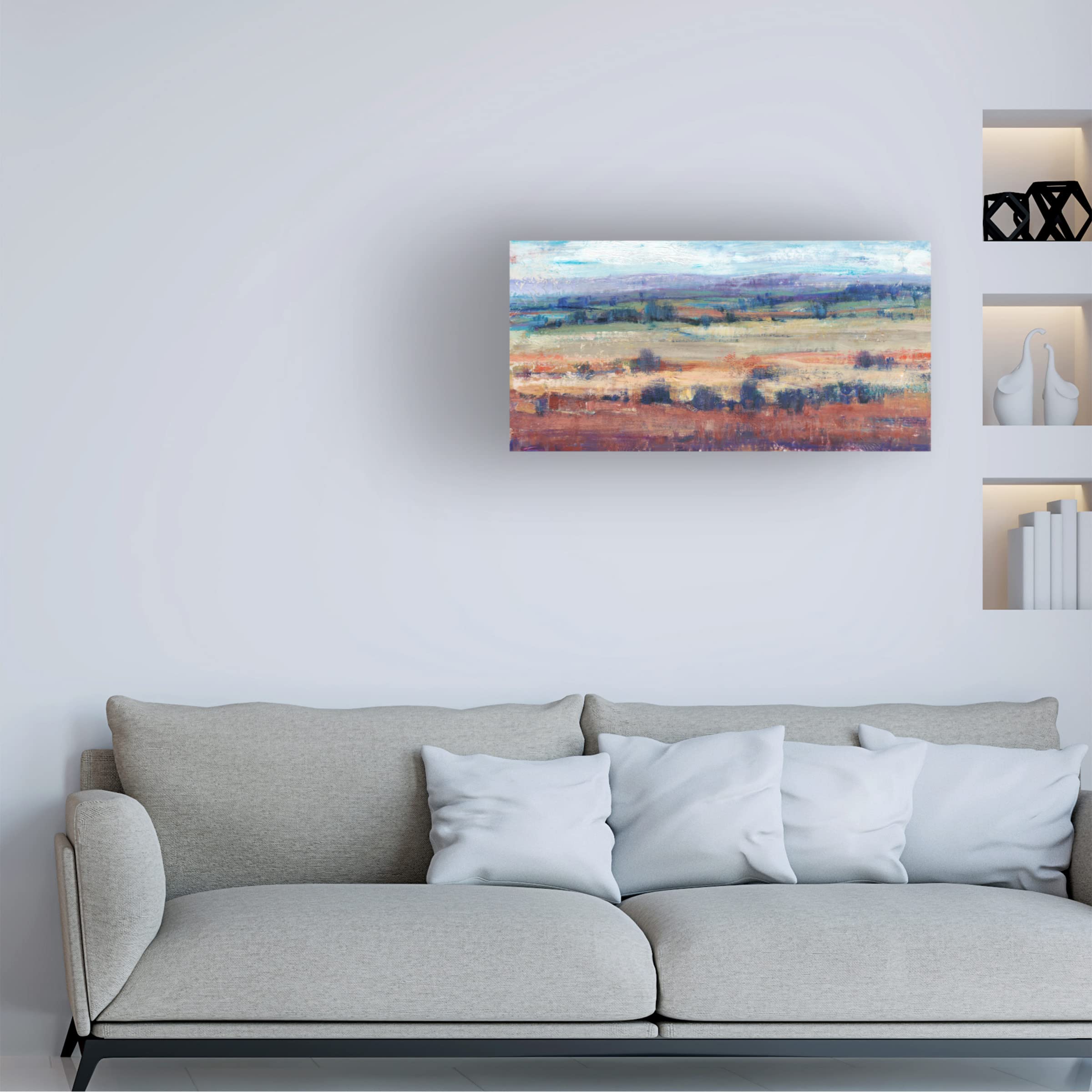 Trademark Fine Art 'Temperate Terrain II' Landscape Canvas Wall Art by Tim O'Toole - Perfect for Living Room, Bedroom & Office Decor
