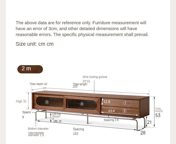 Solid Black Walnut Wood TV Stand with Sliding Barn Doors - Rustic High Foot Floor Storage Cabinet for Living Room, Bedroom & Home Theater