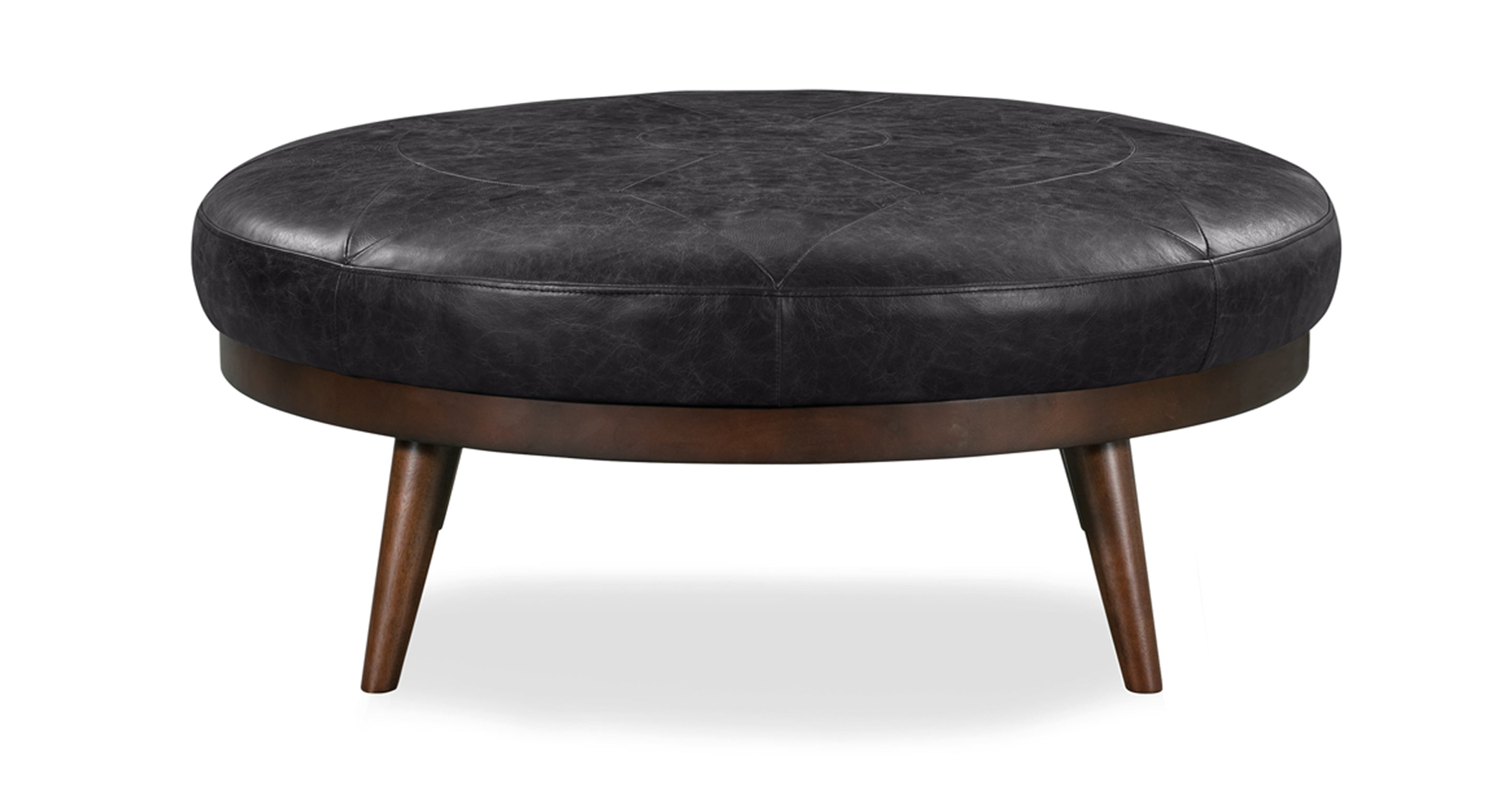 Premium Gio Leather Ottoman - Soft & Durable Footrest, Storage Bench, Living Room Decor - Perfect for Home, Office & Lounge Relaxation