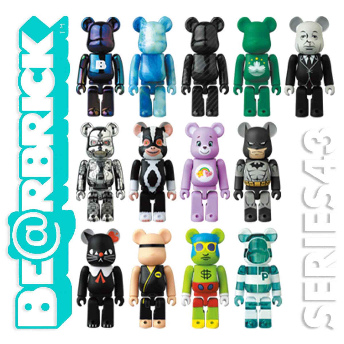 MEDICOM TOY BE@RBRICK Series 43 Blind Box 100% Bearbrick Collectible Figure - Perfect for Display, Gifts & Toy Collections