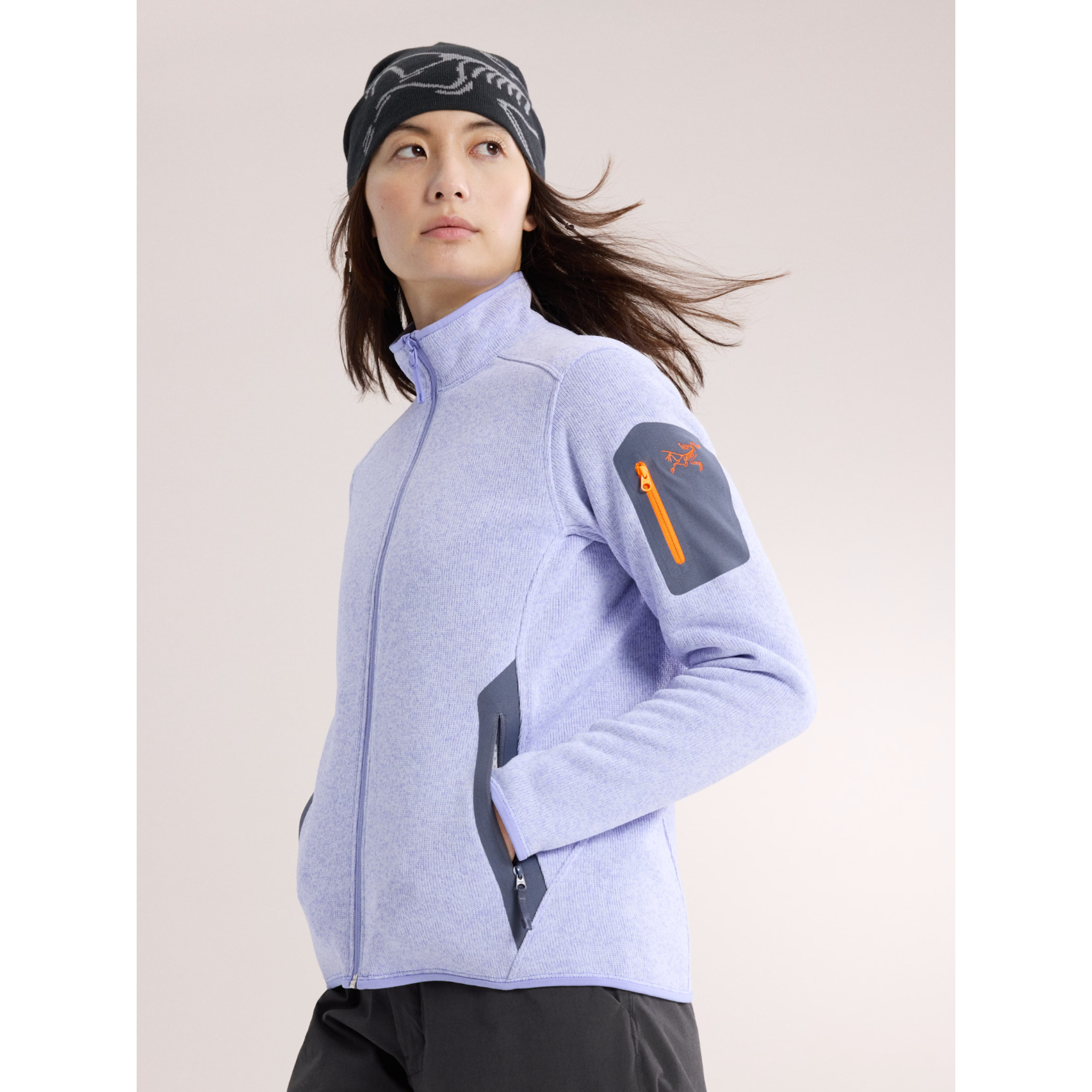 Arc'teryx Women's Covert Cardigan Fleece Jacket - Lightweight Warm Zip-Up Sweater for Hiking, Travel & Outdoor Activities