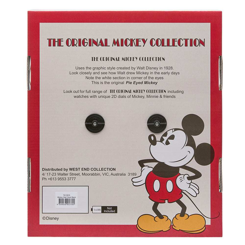 Disney Mickey Mouse Wall Clock - Battery Operated Silent Non-Ticking Decor for Kids Room, Kitchen, Office - Official Disney Merchandise