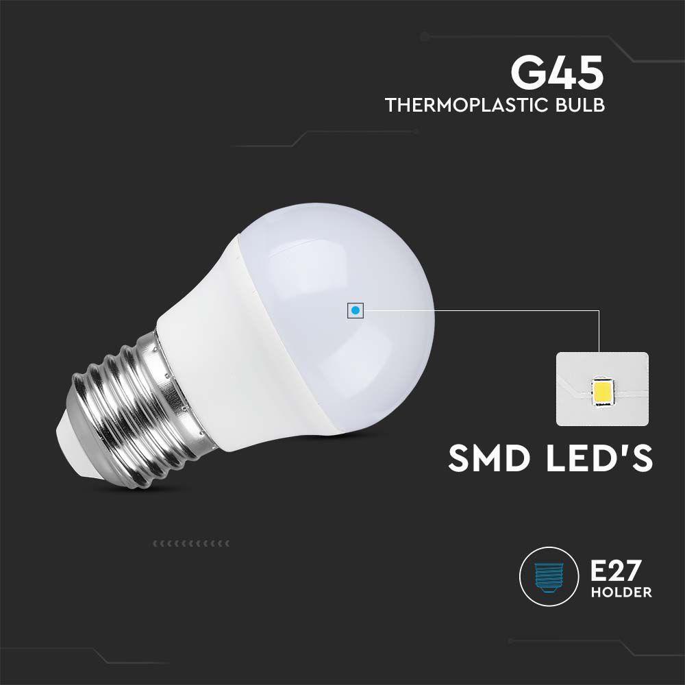 2 Pack E27 LED Bulb 4.5W Non-Dimmable (40W Equivalent) - Energy Saving Light for Home, Office & Indoor Lighting