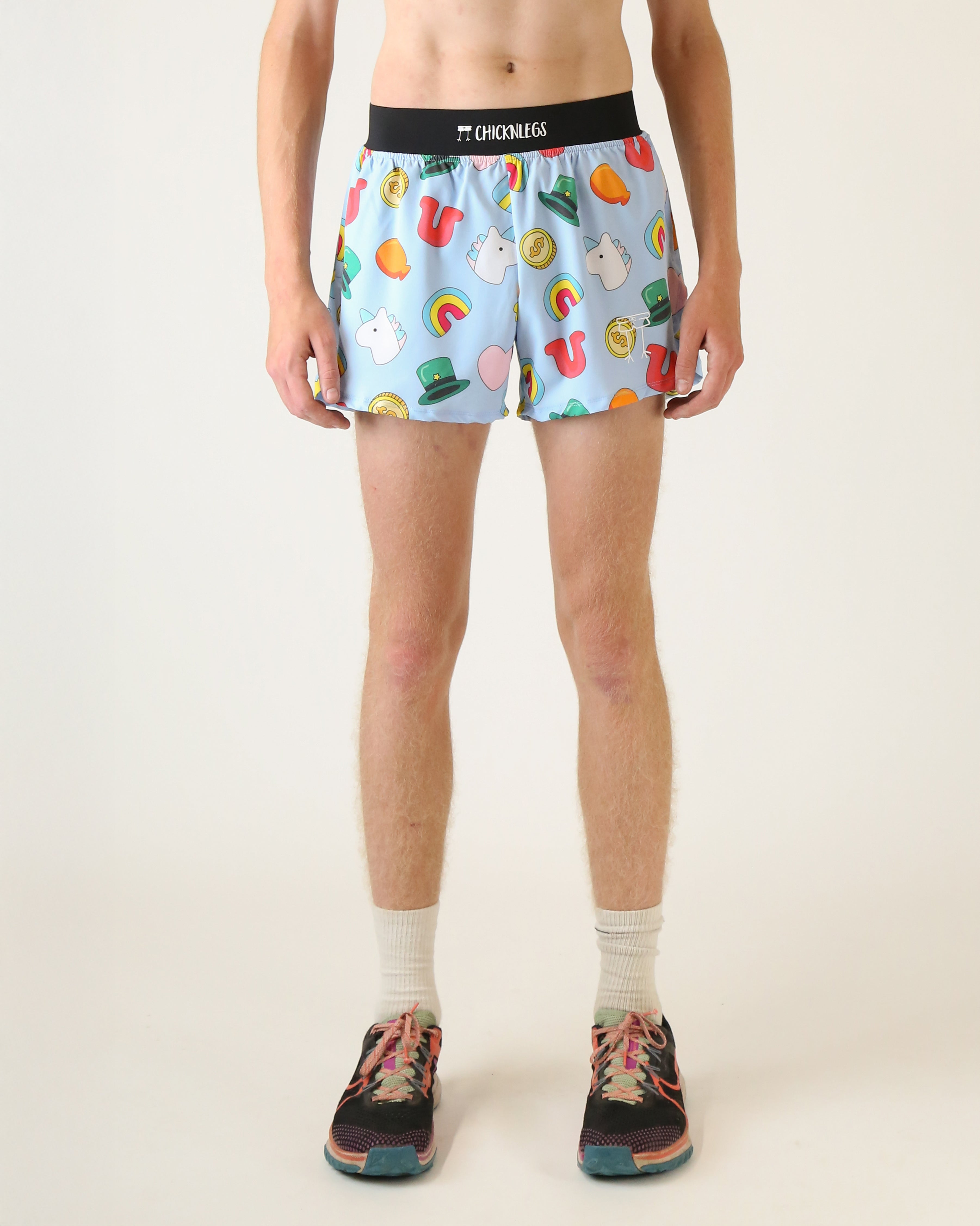Men's 4-Inch Split Running Shorts - Lightweight & Breathable for Gym, Workout & Casual Wear
