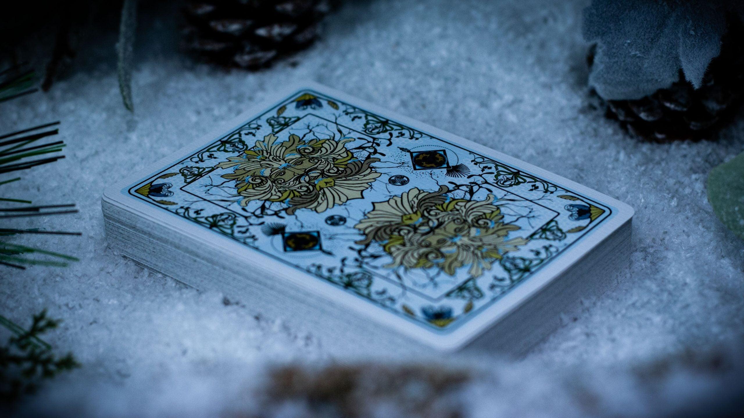 The Green Man Winter Playing Cards - Premium Deck for Holiday Games, Magic Tricks & Family Gatherings