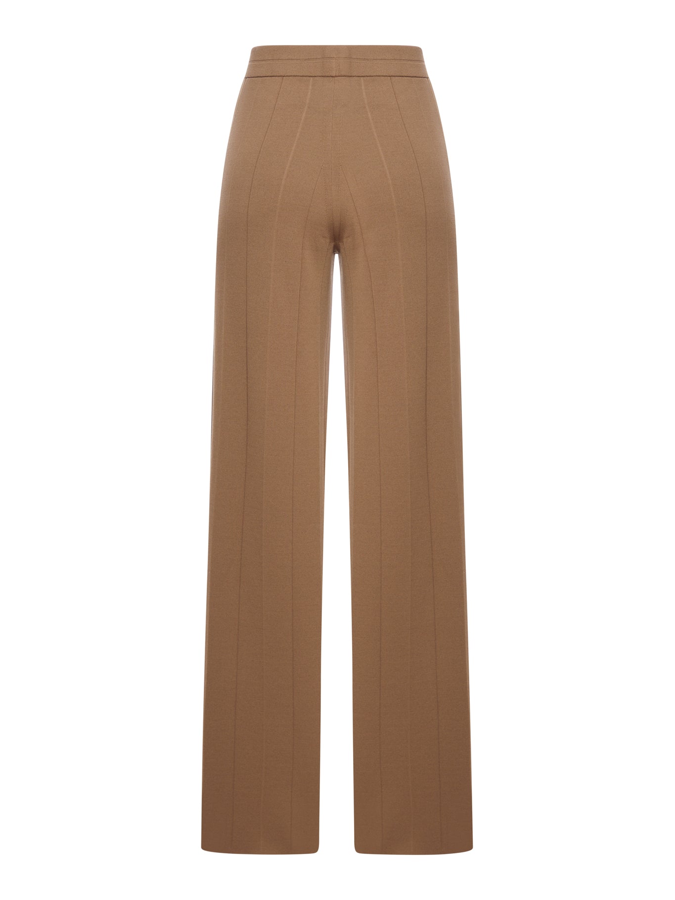 Max Mara Pure Lama Women's Brown Pants - Soft Wool Blend Trousers for Office & Casual Wear | Elegant Comfort for Work & Everyday Outfits