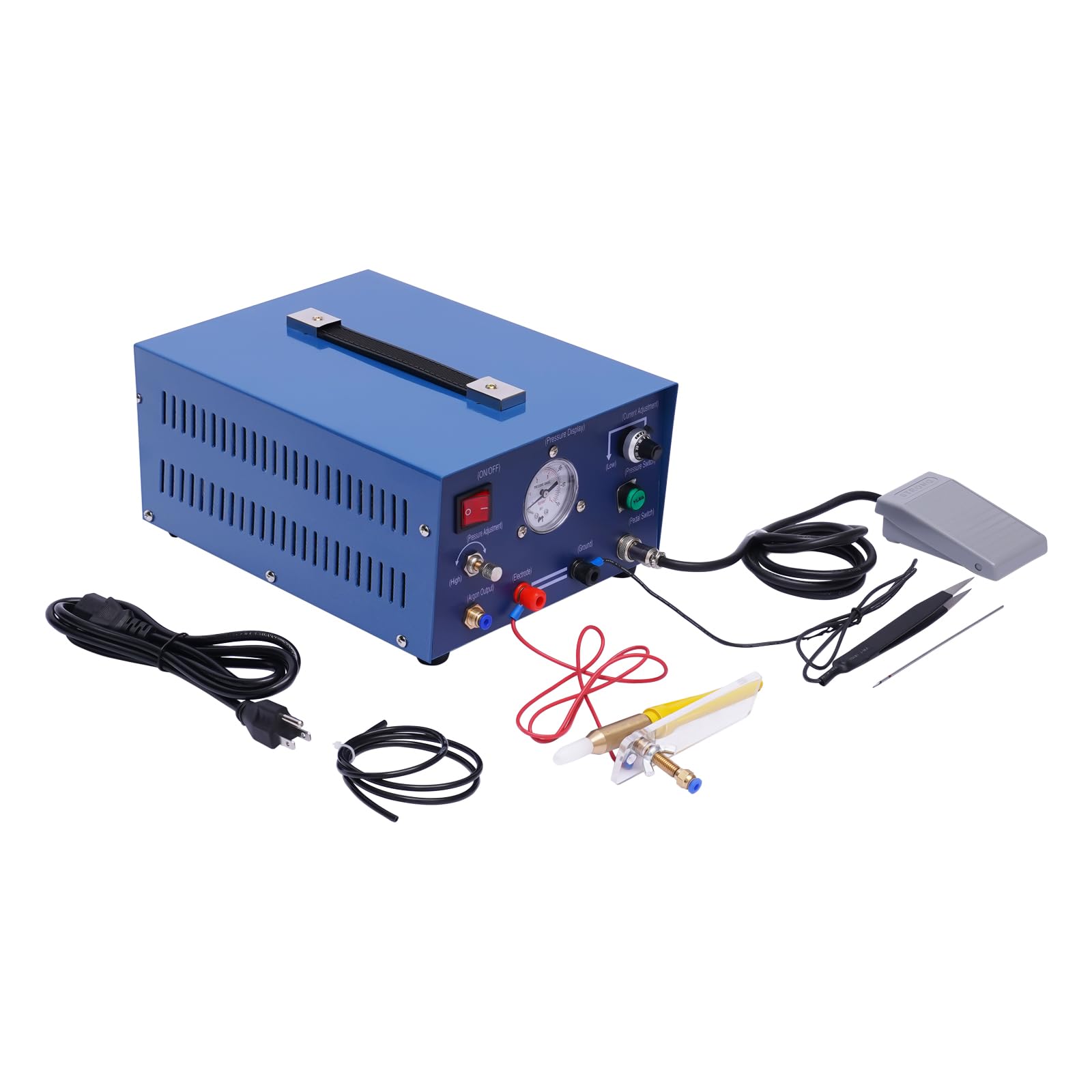 TBVECHI 800W 110V Jewelry Spot Welding Machine - Adjustable Argon Pulse Spot Welder for Gold & Silver (0.5-80A) - Perfect for Jewelry Making, Watch Repair & Small Metal Fabrication