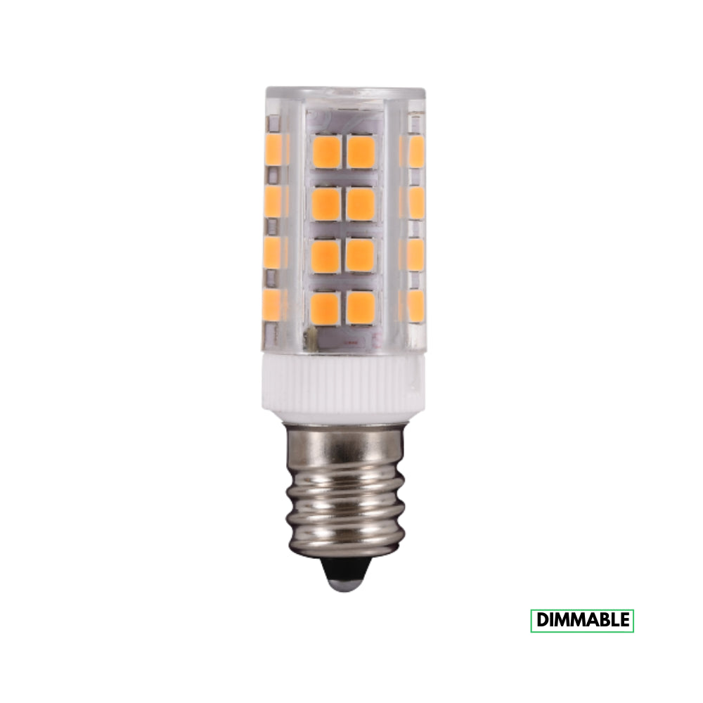 E12 4W SMD 12V Dimmable LED Light Bulbs - Energy Saving Mini Candelabra Base Bulbs for Chandeliers, Ceiling Fans, and Night Lights