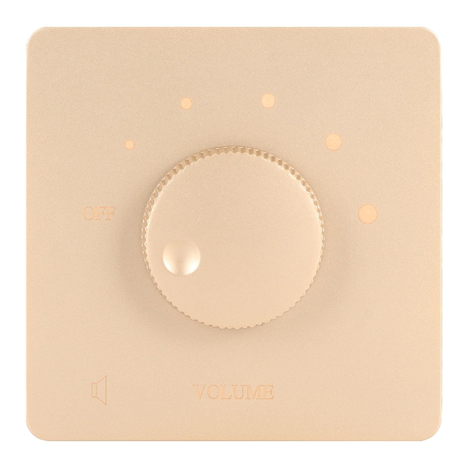 Mtlavishness 50W Professional Volume Control Knob - Gold & White Speaker Tuning Gear for Home Audio Systems | Perfect for DJ Mixing, Studio Recording & Hi-Fi Speaker Setup