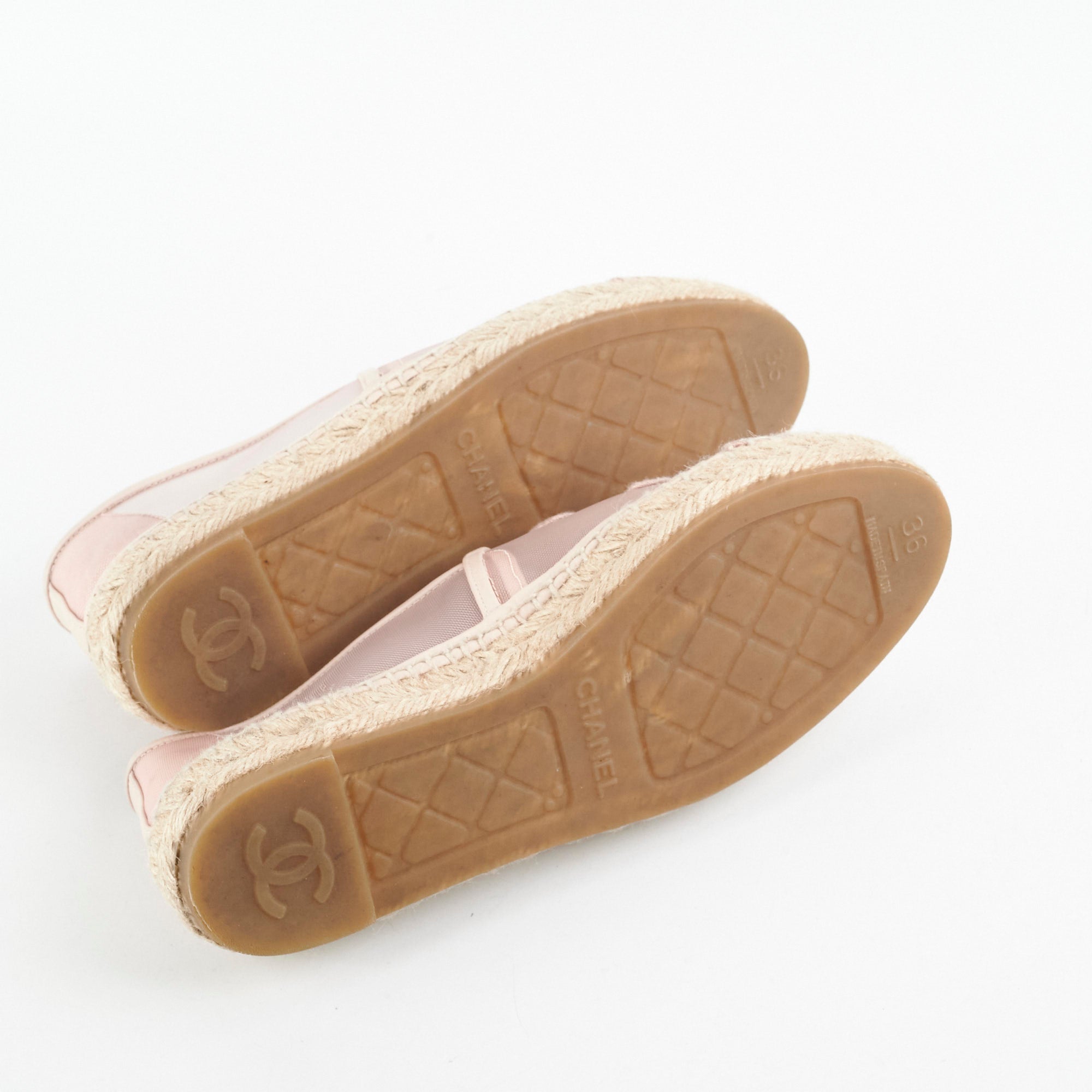 Chanel Pink Cord Cruise Espadrilles Women's Shoes Size 36 - Comfortable Summer Casual Flats for Beach, Vacation & Everyday Wear